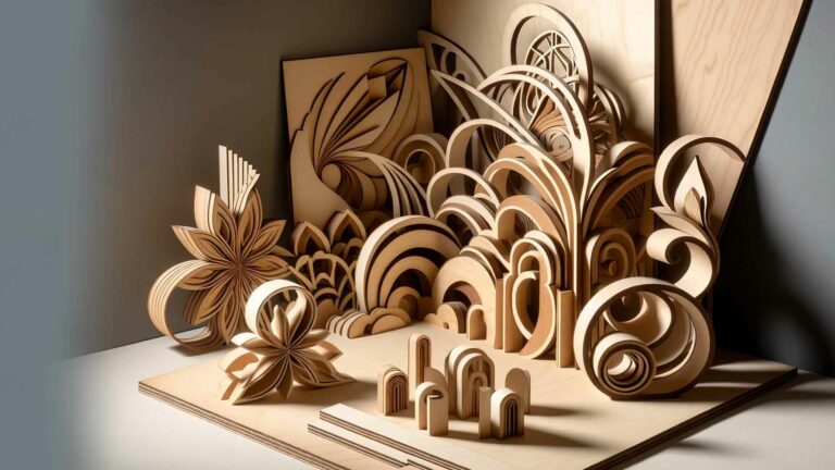 Bois découpé au laser